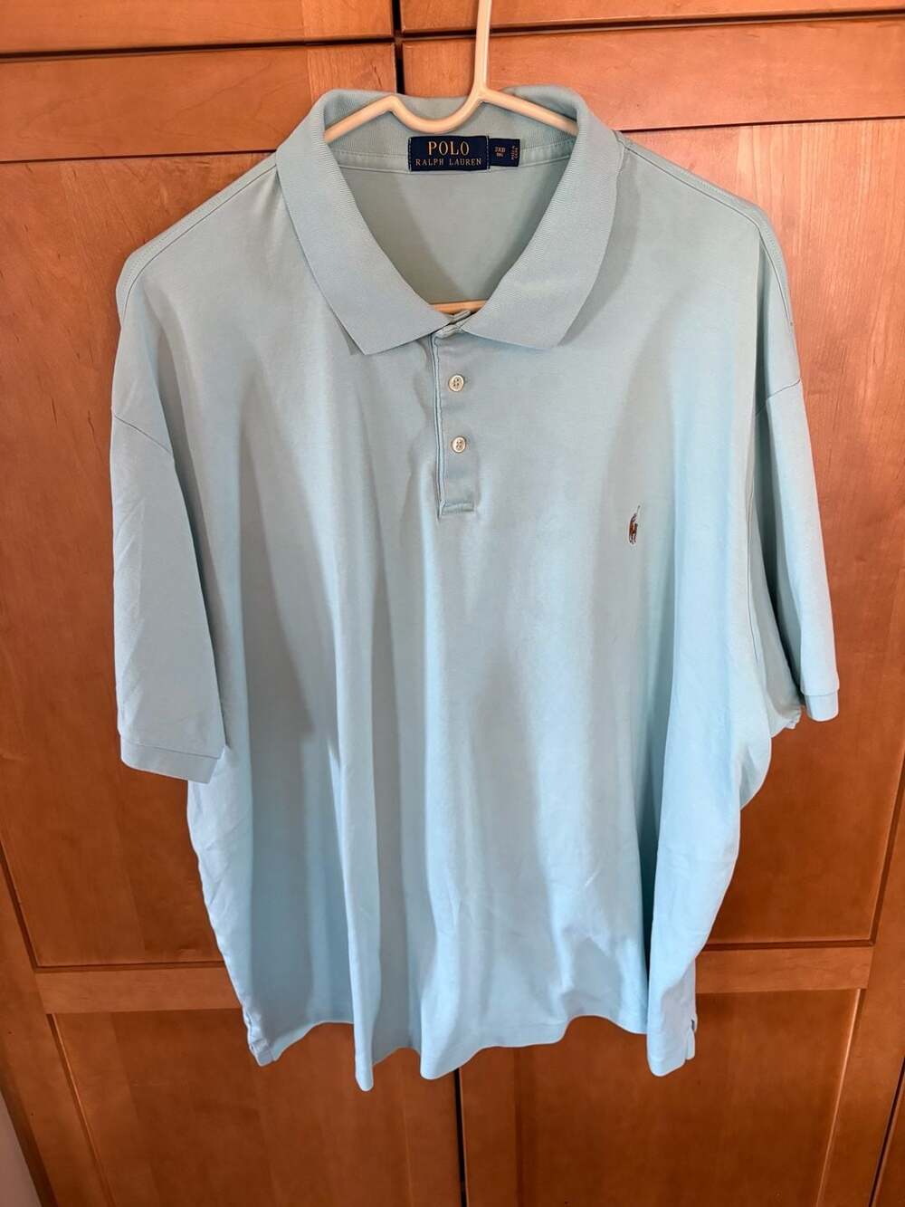 Polo Ralph Lauren Big & Tall Soft Cotton Interlock Polo Shirt 3XB Light Blue